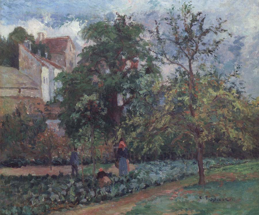 Camille Pissarro The orchard at Maubuissson,Pontoise Le verger a Maubuisson,Pontoise